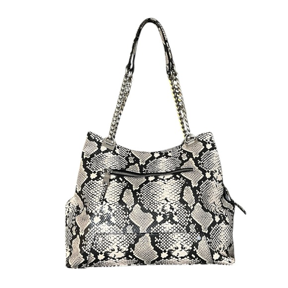 New I.N.C. International Concepts Trippii Chain Tote Snakeskin Design - Picture 2 of 15